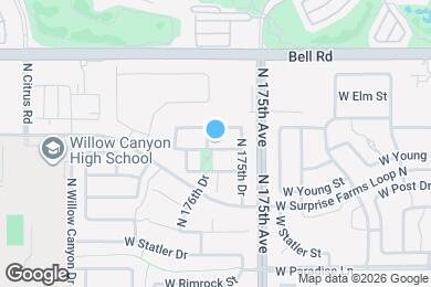 Map image of the property - 17606 W Bridger St