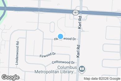 Map image of the property - 1453 Hempwood Dr