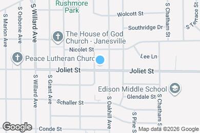 Map image of the property - 1816 Joliet St