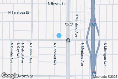 Map image of the property - 1611 N Rosa Parks Way