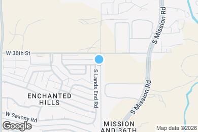 Map image of the property - 2625 S Lands End Rd