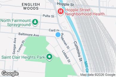 Map image of the property - 1611 Baltimore Ave