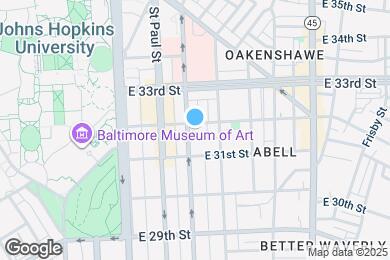 Map image of the property - 3131 N Calvert St