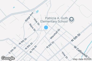 Map image of the property - 709 Vine St