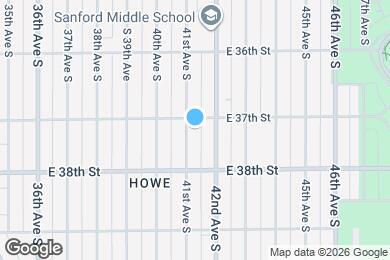 Map image of the property - 3709 41st Ave S