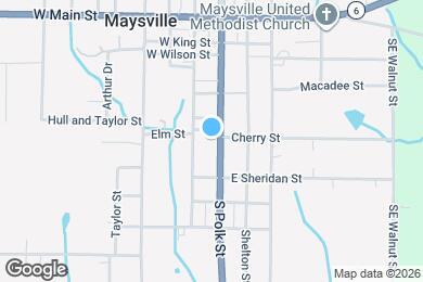 Map image of the property - 604 S Polk St