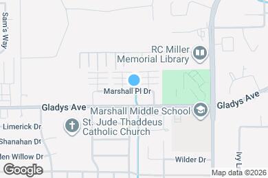 Map image of the property - 6814 Marshall Pl Dr