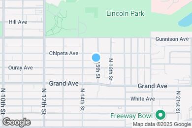 Map image of the property - 1460 Ouray Ave