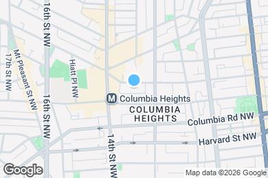 Map image of the property - 1346 Kenyon St NW