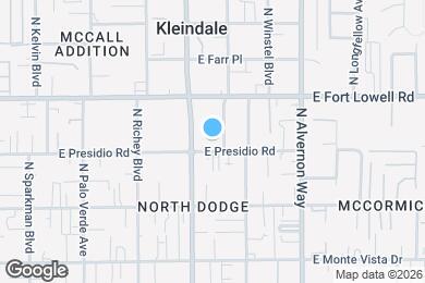 Map image of the property - 3727 E Presidio Rd