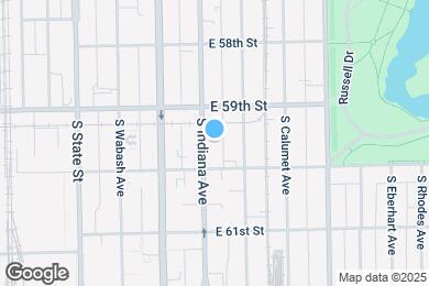 Map image of the property - 5935 S Indiana Ave