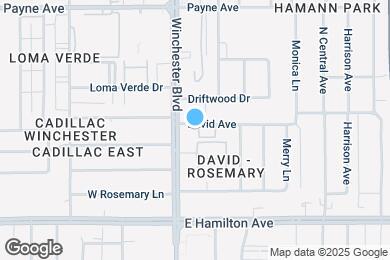 Map image of the property - David Avenue