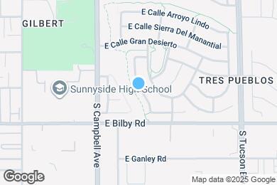 Map image of the property - 6030 S Avenida Las Monjas