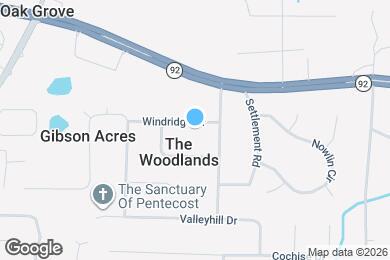 Map image of the property - 2621 Windridge Dr