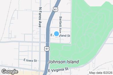 Map image of the property - 1317 E Maryland St