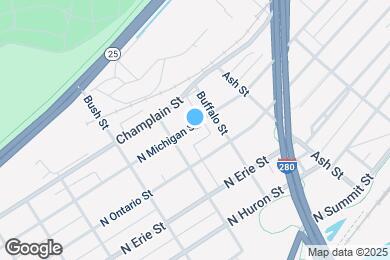 Map image of the property - 1624 N Michigan St