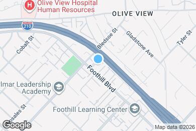 Map image of the property - 14365 Foothill Blvd