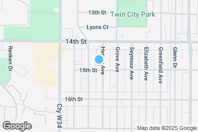 Map image of the property - 1444 Hervey Ave