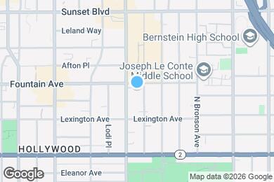 Map image of the property - 1249 1/4 N Beachwood Dr