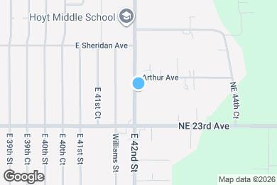 Map image of the property - 2413 E 42nd St