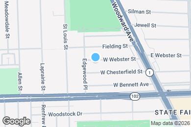 Map image of the property - 353 W Webster St