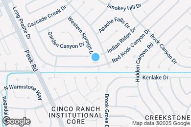 Map image of the property - 1118 Red Rock Canyon Dr