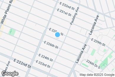 Map image of the property - 957 E 227th St