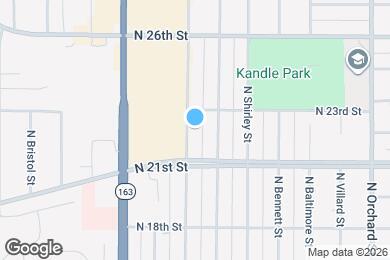 Map image of the property - 2125 N Highland St