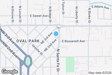 Map image of the property - 414 NE 2nd Ave