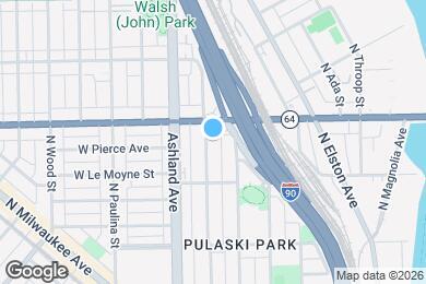 Map image of the property - 1541 N Bosworth Ave