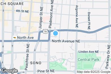 Map image of the property - 625 Piedmont Ave NE