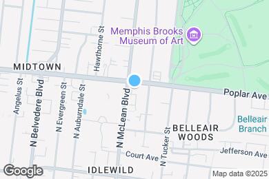 Map image of the property - 1861 Poplar Ave