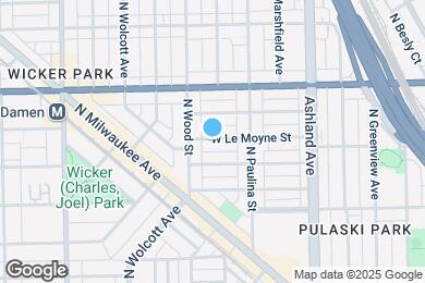 Map image of the property - 1757 W Le Moyne St