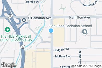 Map image of the property - 1725 S Bascom Ave