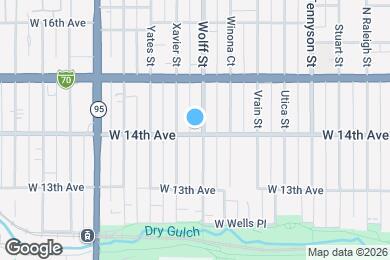 Map image of the property - 4805 W 14th Ave