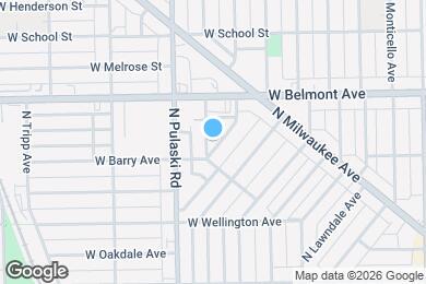 Map image of the property - 3107 N Harding Ave