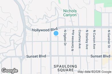 Map image of the property - 1617 N Orange Grove Ave