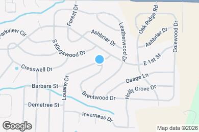 Map image of the property - 1704 Brentwood Dr
