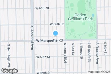 Map image of the property - 6648 S Bishop St