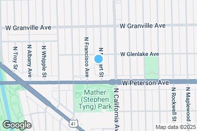 Map image of the property - 6038 N Mozart St