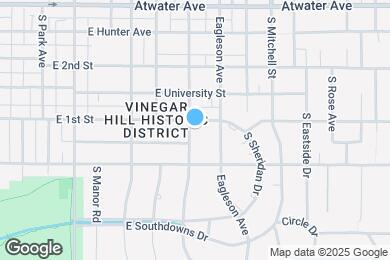 Map image of the property - 1300 E 1st St