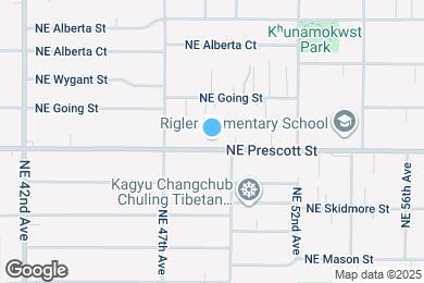 Map image of the property - 4831 NE Prescott St