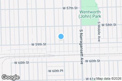 Map image of the property - 5850 S Natchez Ave