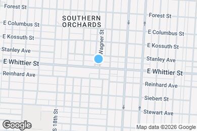 Map image of the property - 840 E Whittier St