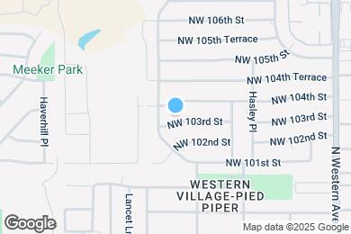 Map image of the property - 1417 NW 103rd St