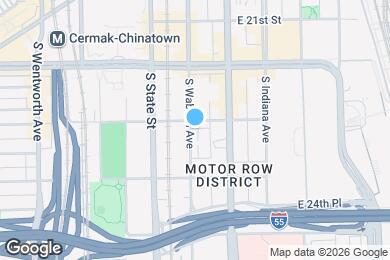 Map image of the property - 2305 S Wabash Ave