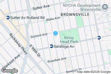 Map image of the property - 739 Saratoga Ave