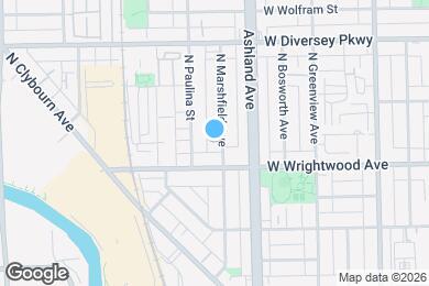 Map image of the property - 2622 N Marshfield Ave