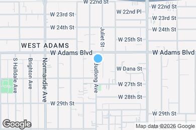 Map image of the property - 2626 S Budlong Ave