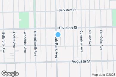 Map image of the property - 820 N Oak Park Ave